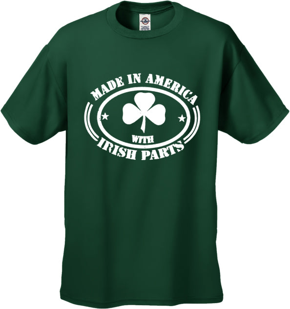 Made In America With Irish Parts Men's T-Shirt