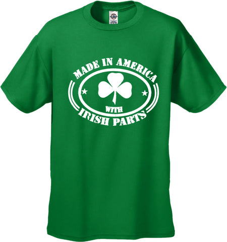 Made In America With Irish Parts Men's T-Shirt