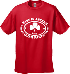 Made In America With Irish Parts Men's T-Shirt