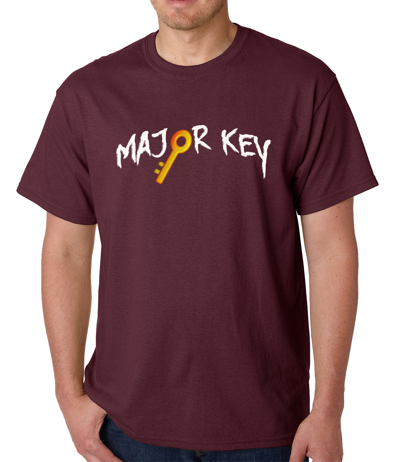 Major Key To Succes Emoji Key Mens T-shirt