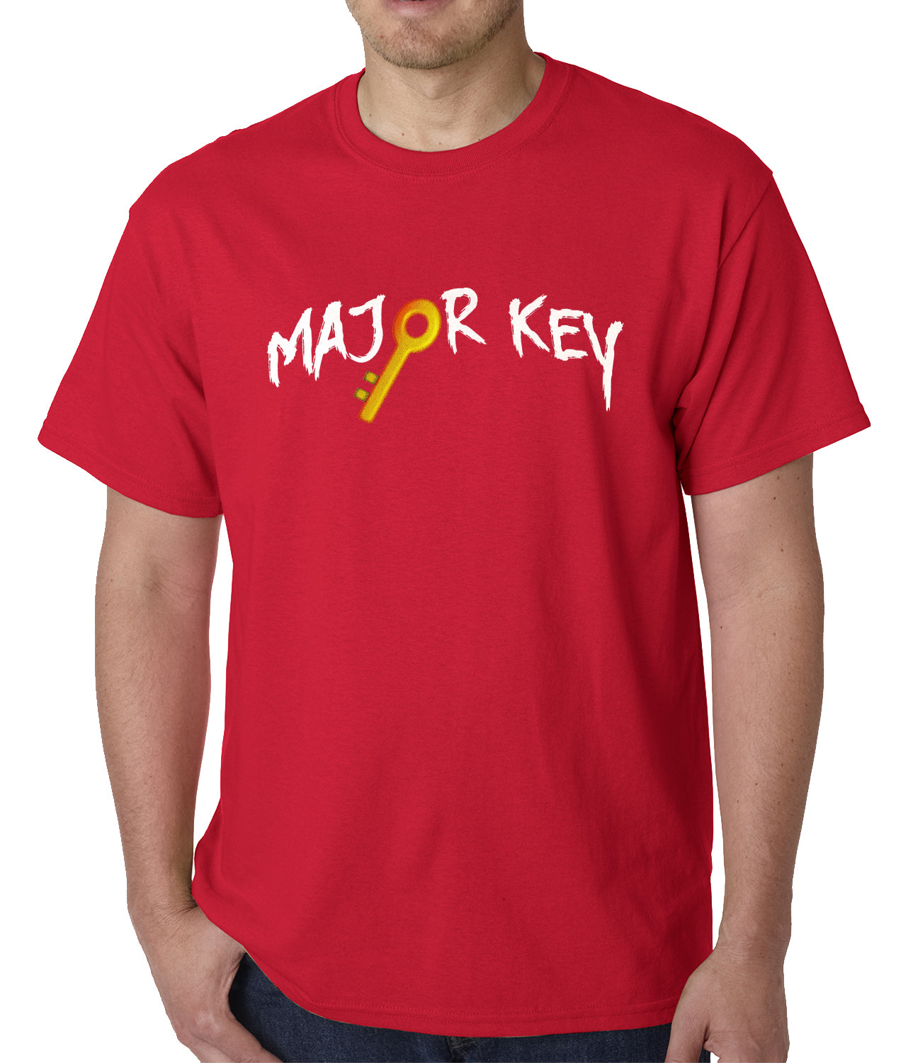 Major Key To Succes Emoji Key Mens T-shirt