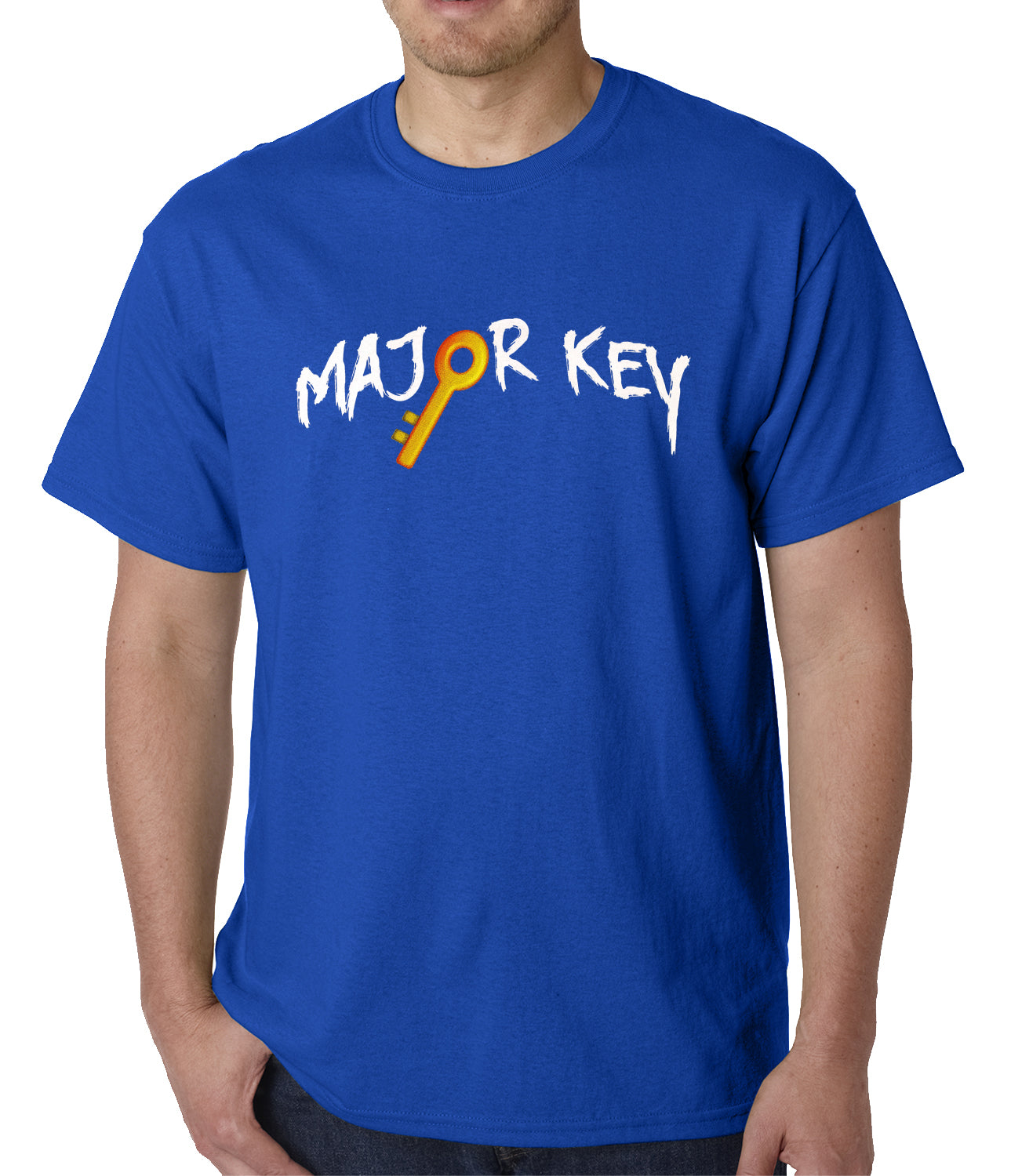 Major Key To Succes Emoji Key Mens T-shirt