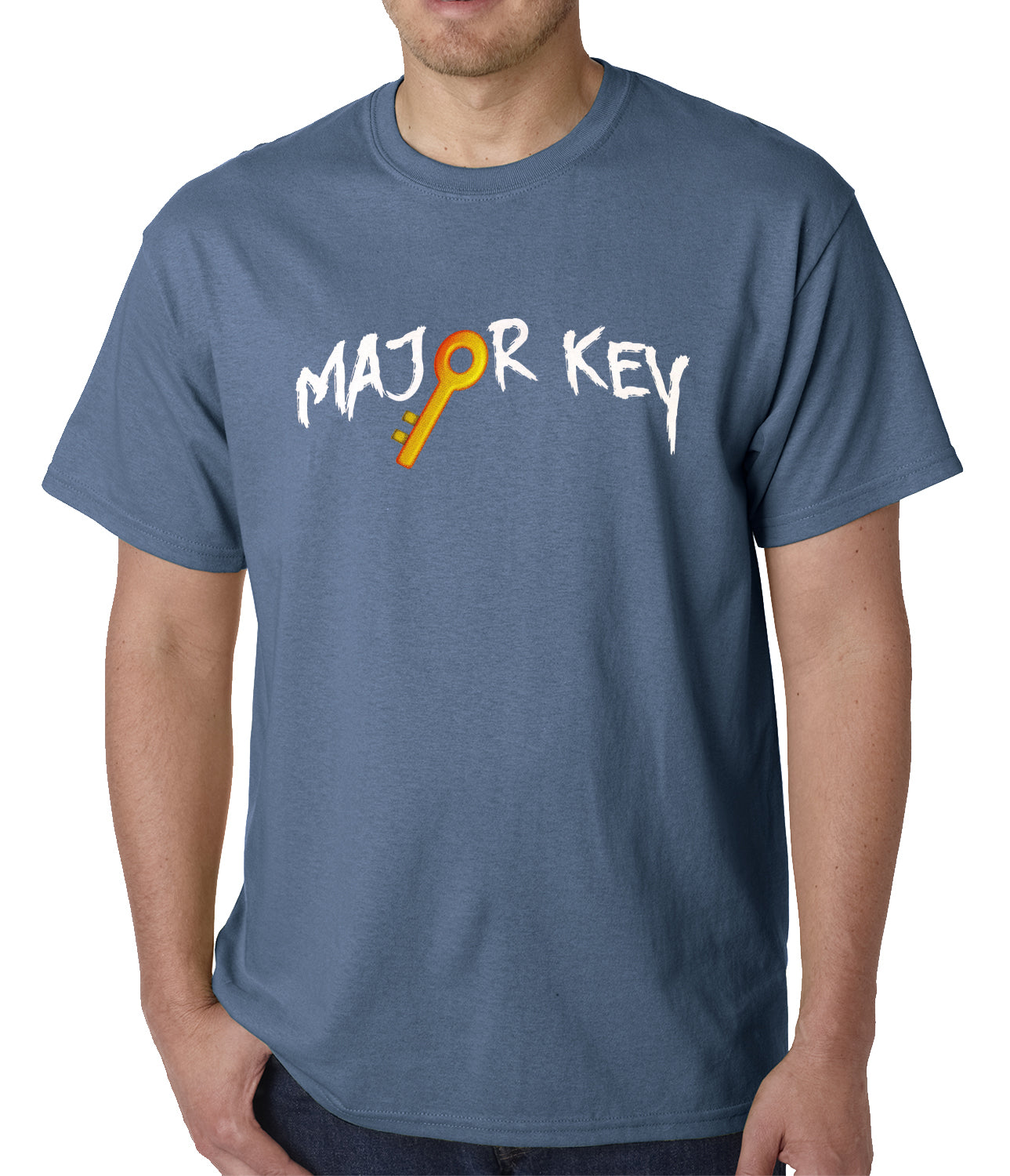 Major Key To Succes Emoji Key Mens T-shirt