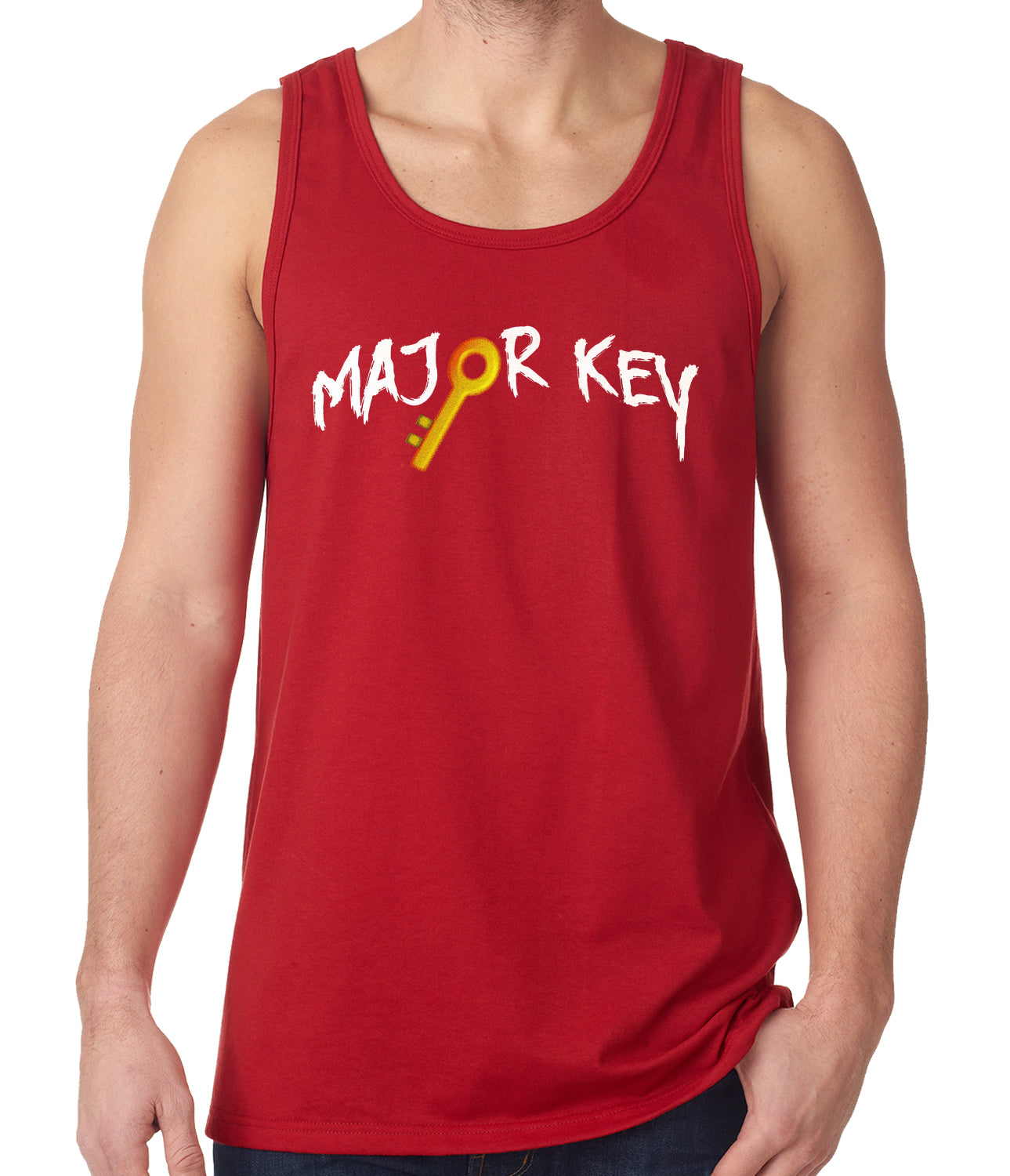Major Key To Succes Emoji Key Tank Top