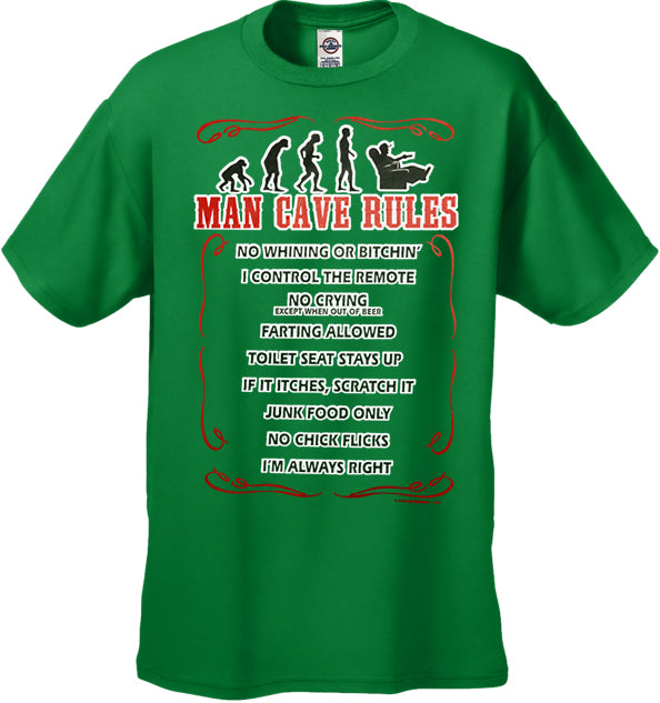 Man Cave Rules Men's T-Shirt