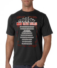 Man Cave Rules Men's T-Shirt