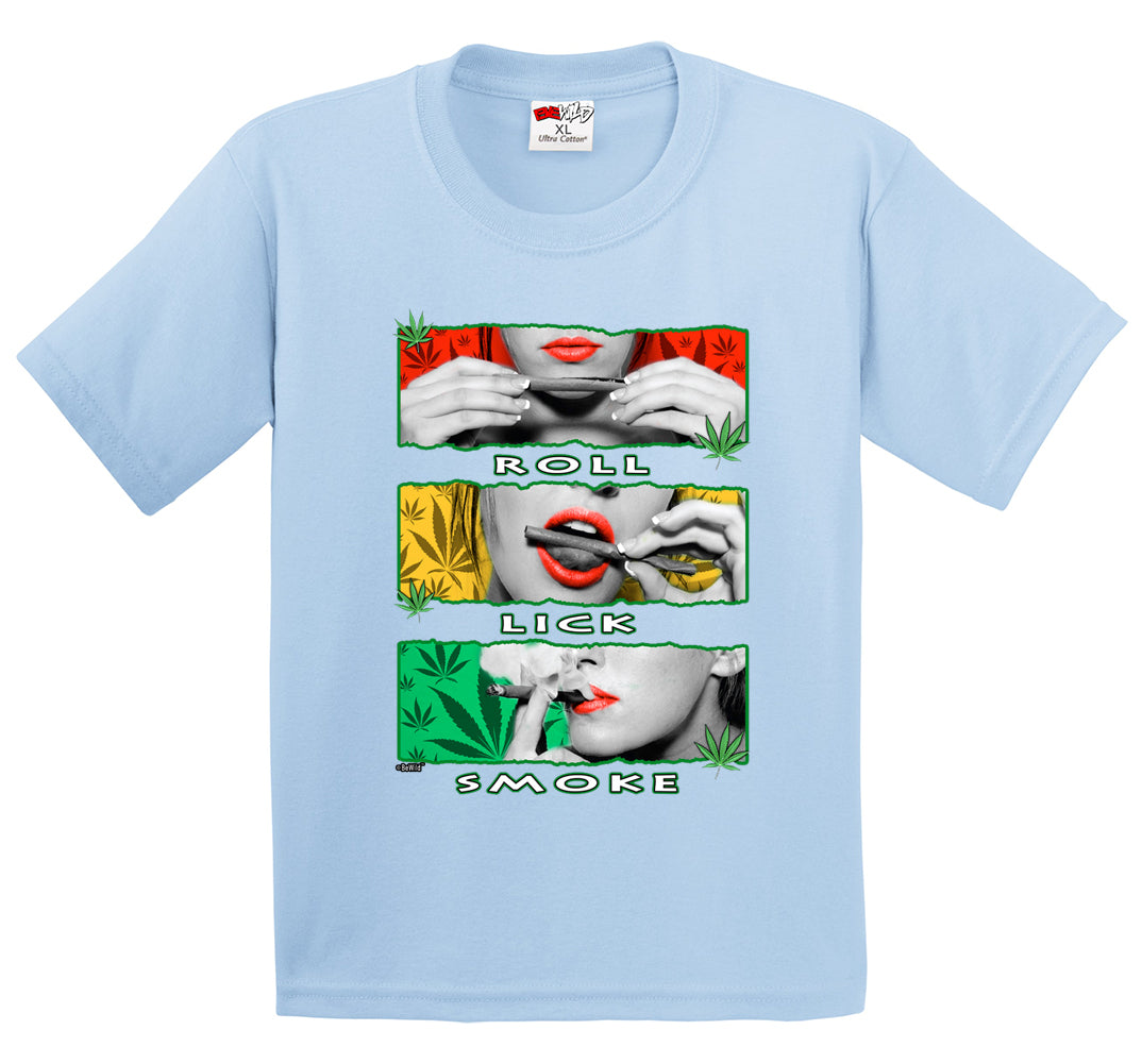 Marijuana Girl Roll Lick Smoke Men's T-Shirt