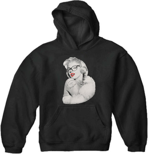 Marilyn Monroe Diamonds Girl's Best Friend Adult Hoodie