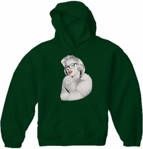 Marilyn Monroe Diamonds Girl's Best Friend Adult Hoodie