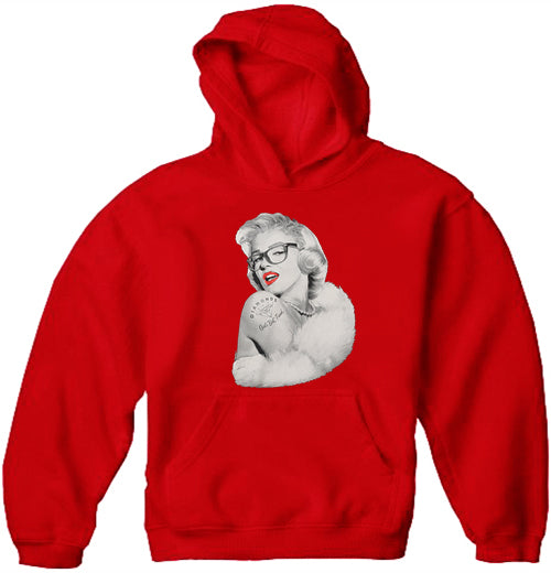 Marilyn Monroe Diamonds Girl's Best Friend Adult Hoodie