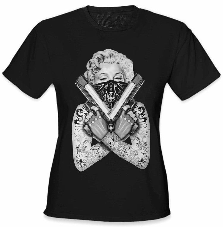 Marilyn Monroe "Gangster" Girls T-Shirt