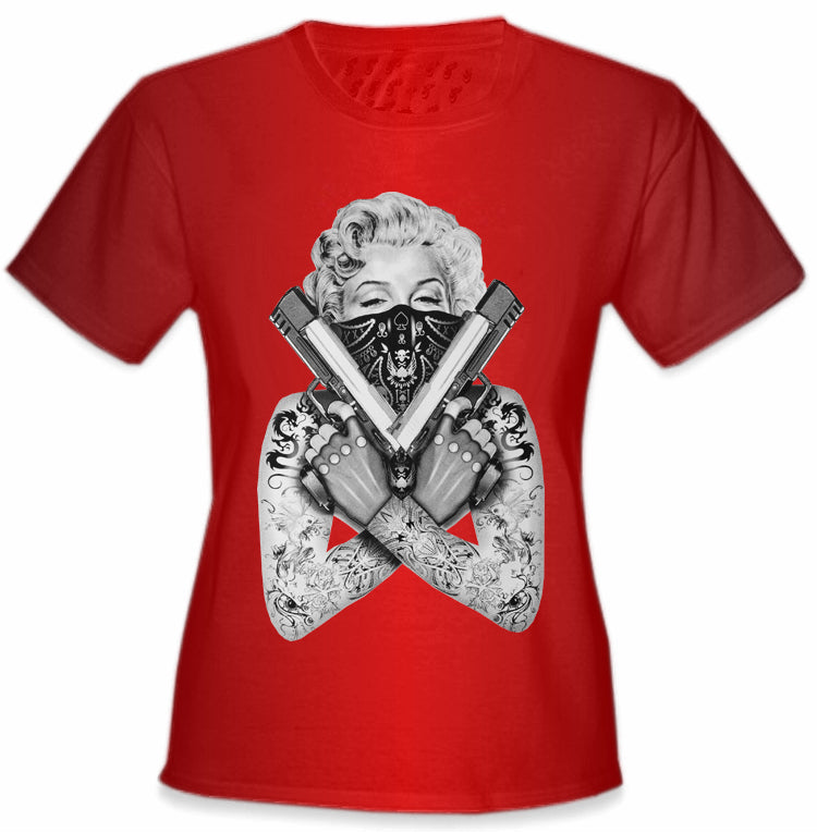 Marilyn Monroe "Gangster" Girls T-Shirt