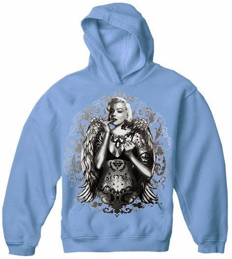Marilyn Monroe Hollywood Tattoo Adult Hoodie