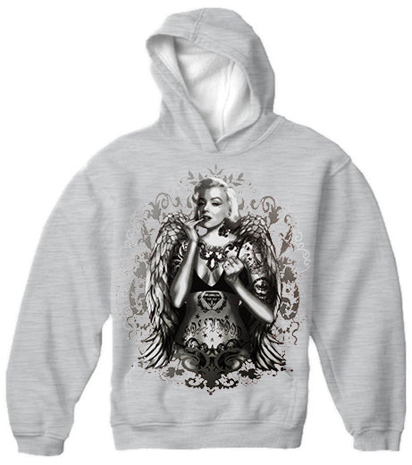 Marilyn Monroe Hollywood Tattoo Adult Hoodie