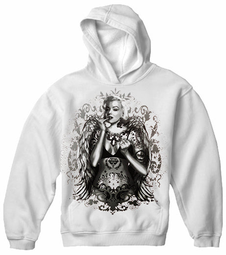 Marilyn Monroe Hollywood Tattoo Adult Hoodie