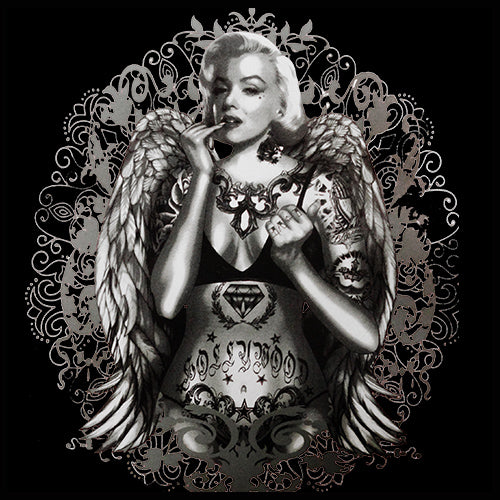 Marilyn Monroe Hollywood Tattoo Adult Hoodie