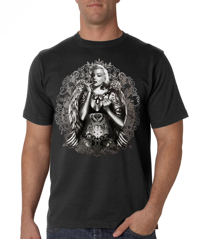 Marilyn Monroe Hollywood Tattoo Men's T-Shirt