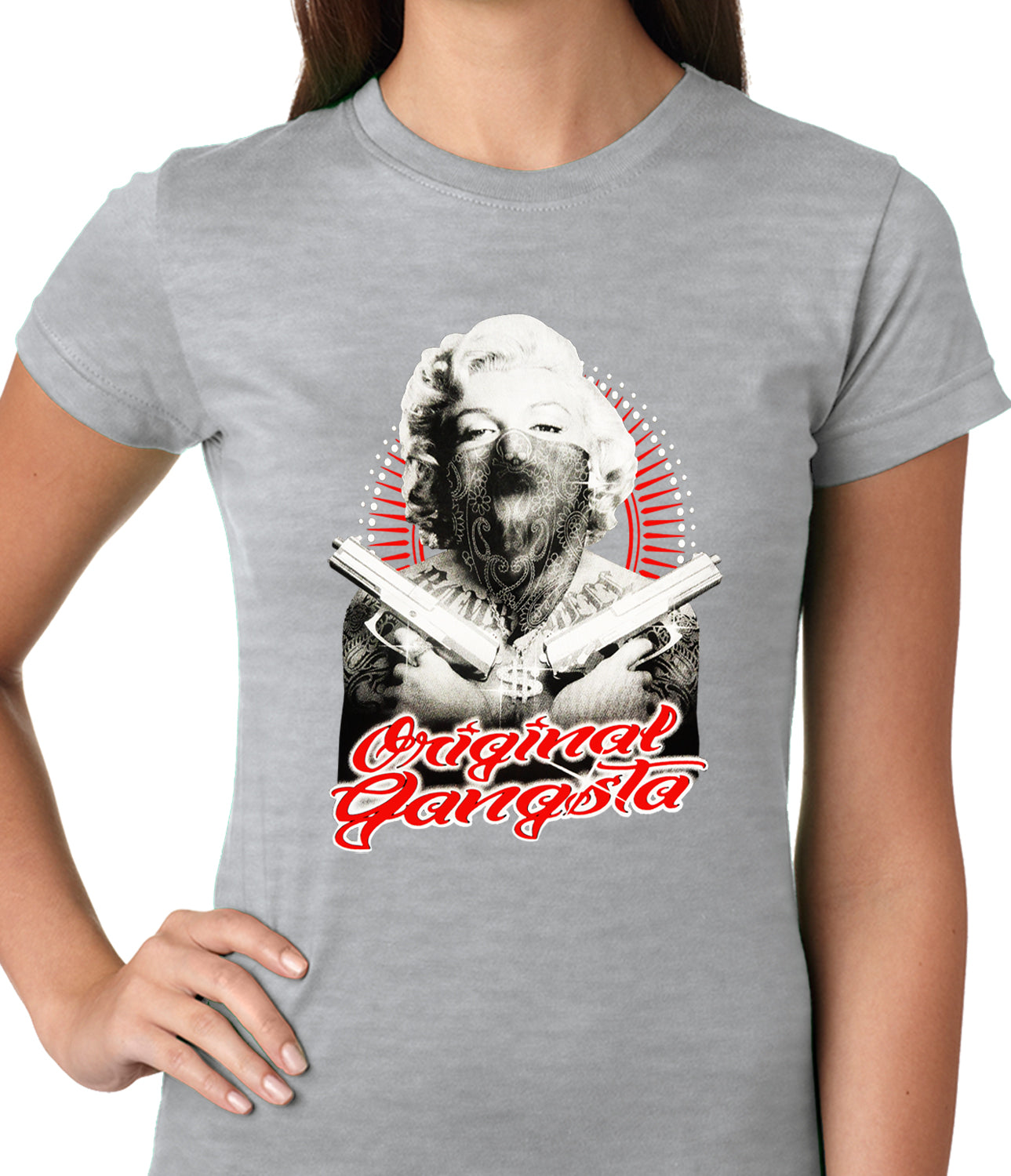 Marilyn Monroe "Original Gangster" Ladies T-shirt