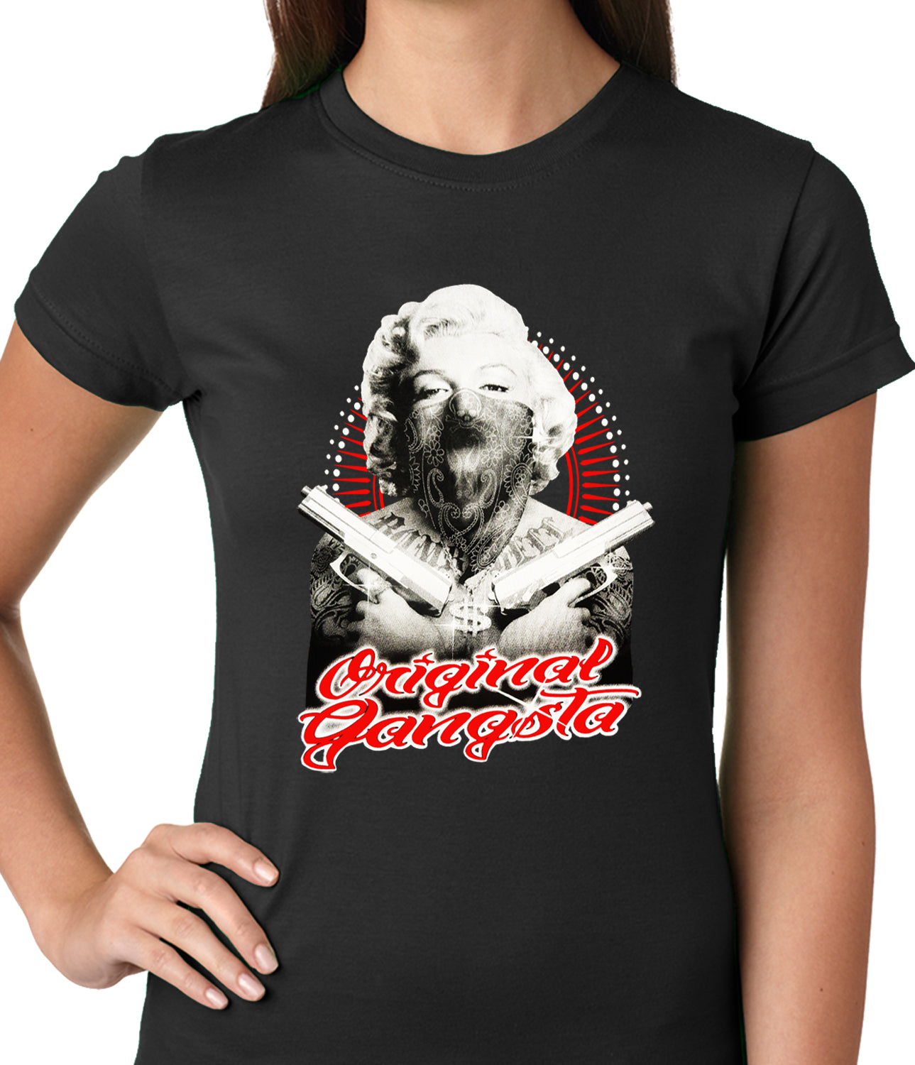 Marilyn Monroe "Original Gangster" Ladies T-shirt
