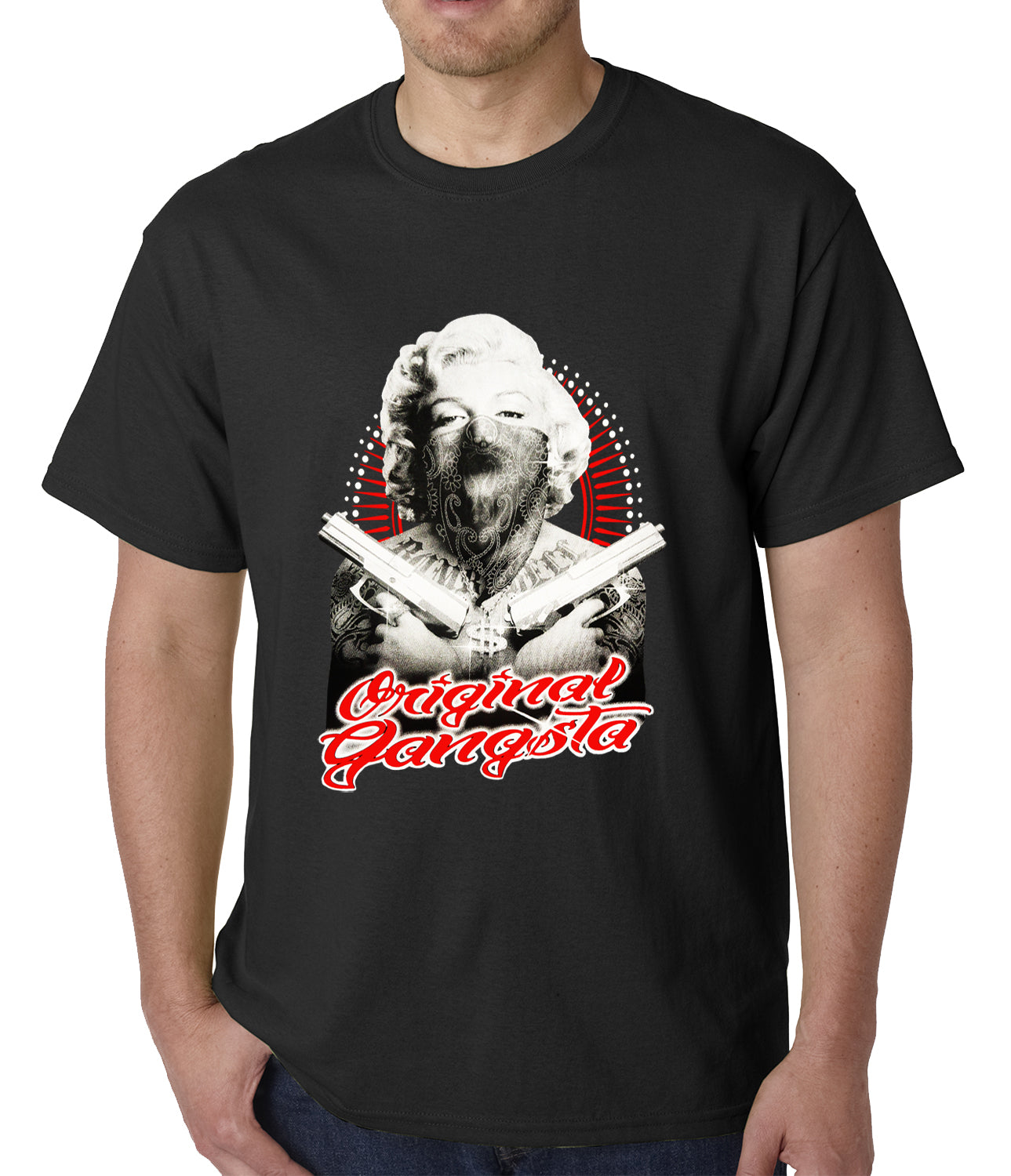 Marilyn Monroe "Original Gangster" Mens T-shirt