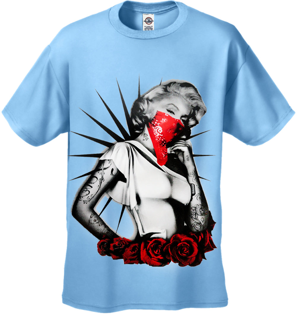 Marilyn Monroe Red Roses Men's T-Shirt