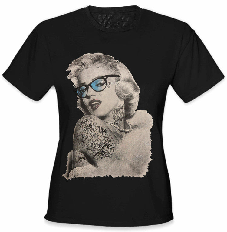 Marilyn Monroe Retro Tattoo Girl's T-Shirt