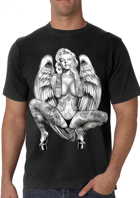 Marilyn Monroe Sexy Angel Wings Men's T-Shirt