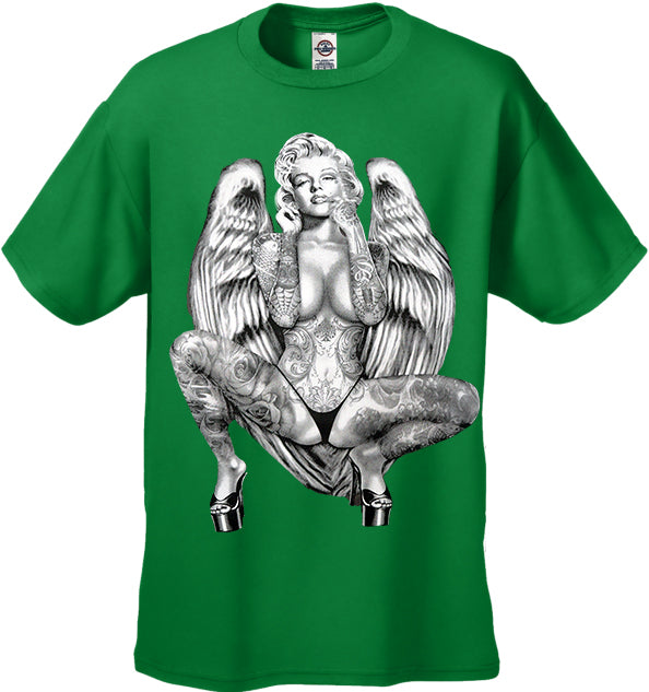 Marilyn Monroe Sexy Angel Wings Men's T-Shirt