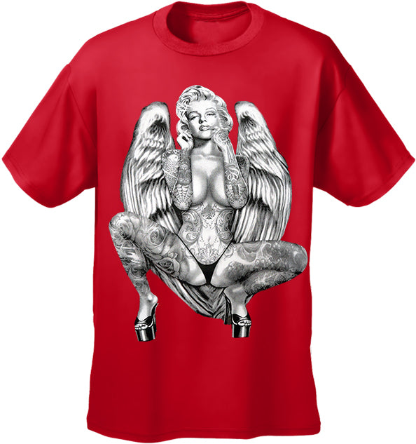 Marilyn Monroe Sexy Angel Wings Men's T-Shirt