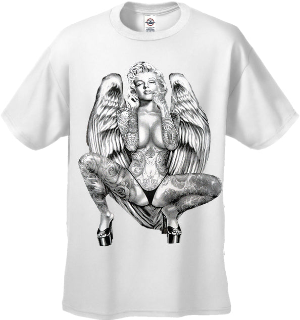 Marilyn Monroe Sexy Angel Wings Men's T-Shirt