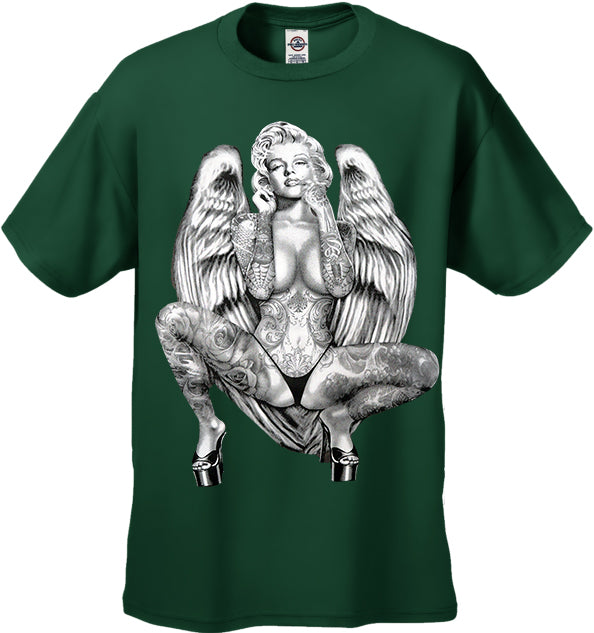 Marilyn Monroe Sexy Angel Wings Men's T-Shirt