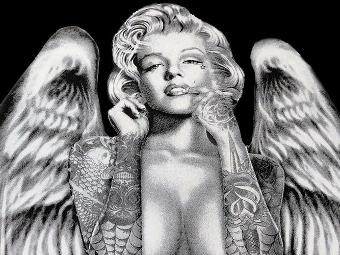 Marilyn Monroe Sexy Angel Wings Men's T-Shirt