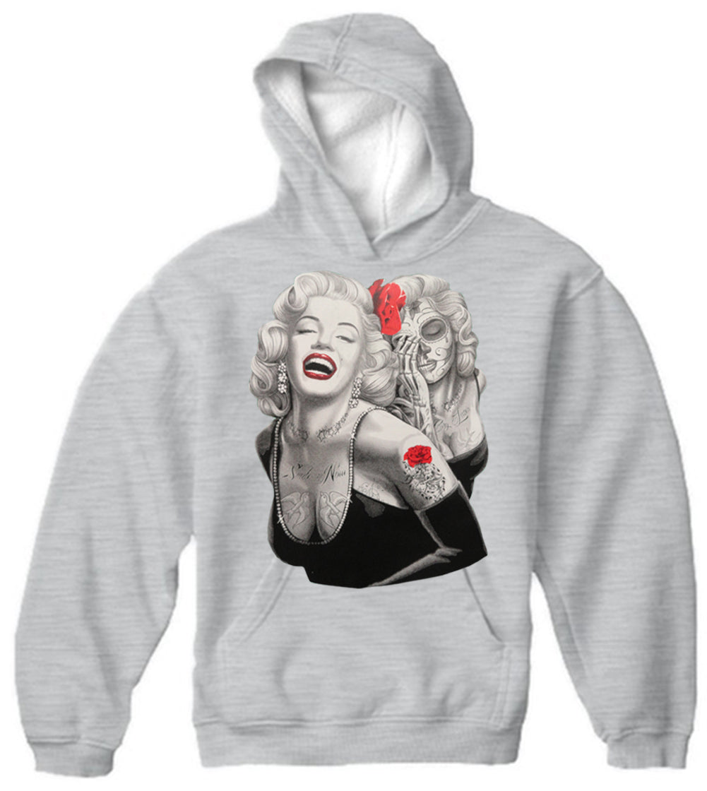 Marilyn Monroe Smile Now Cry Later Adult Hoodie