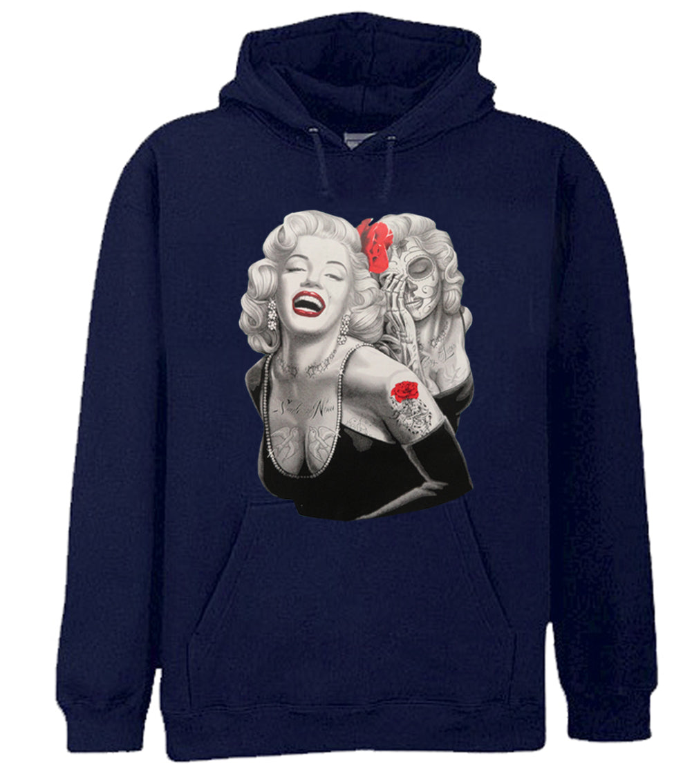 Marilyn Monroe Smile Now Cry Later Adult Hoodie