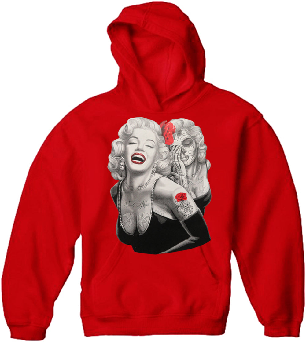 Marilyn Monroe Smile Now Cry Later Adult Hoodie