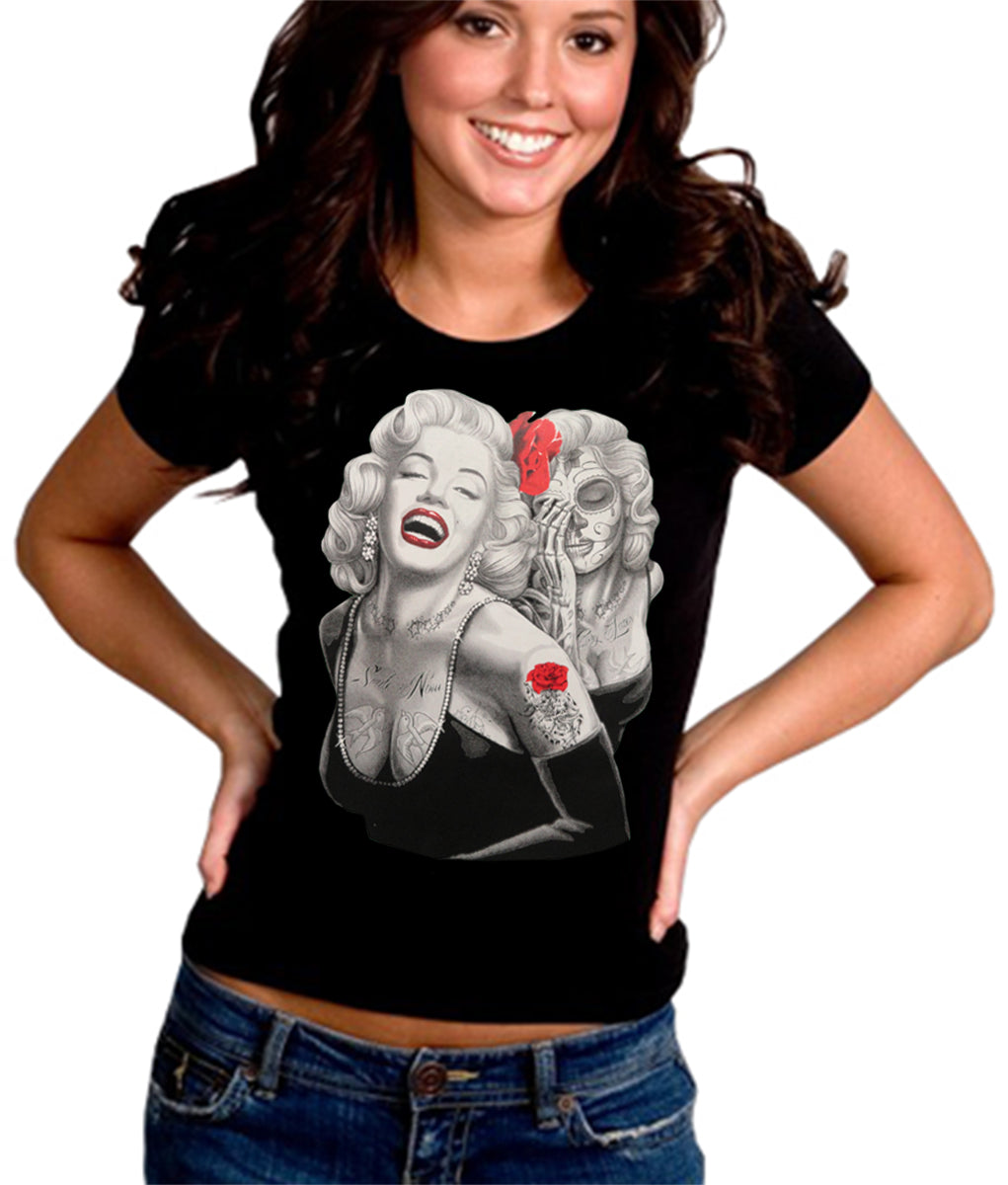 Marilyn Monroe Smile Now Cry Later Girl's T-Shirt