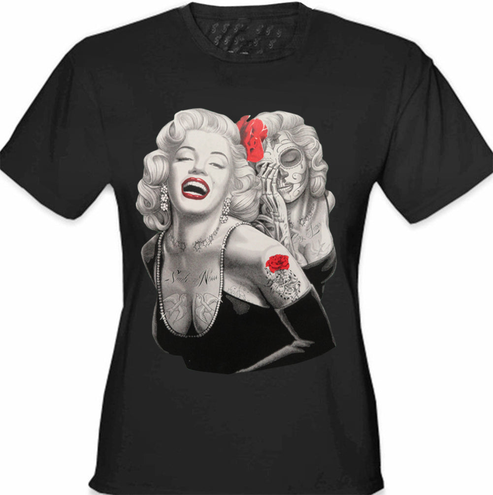 Marilyn Monroe Smile Now Cry Later Girl's T-Shirt