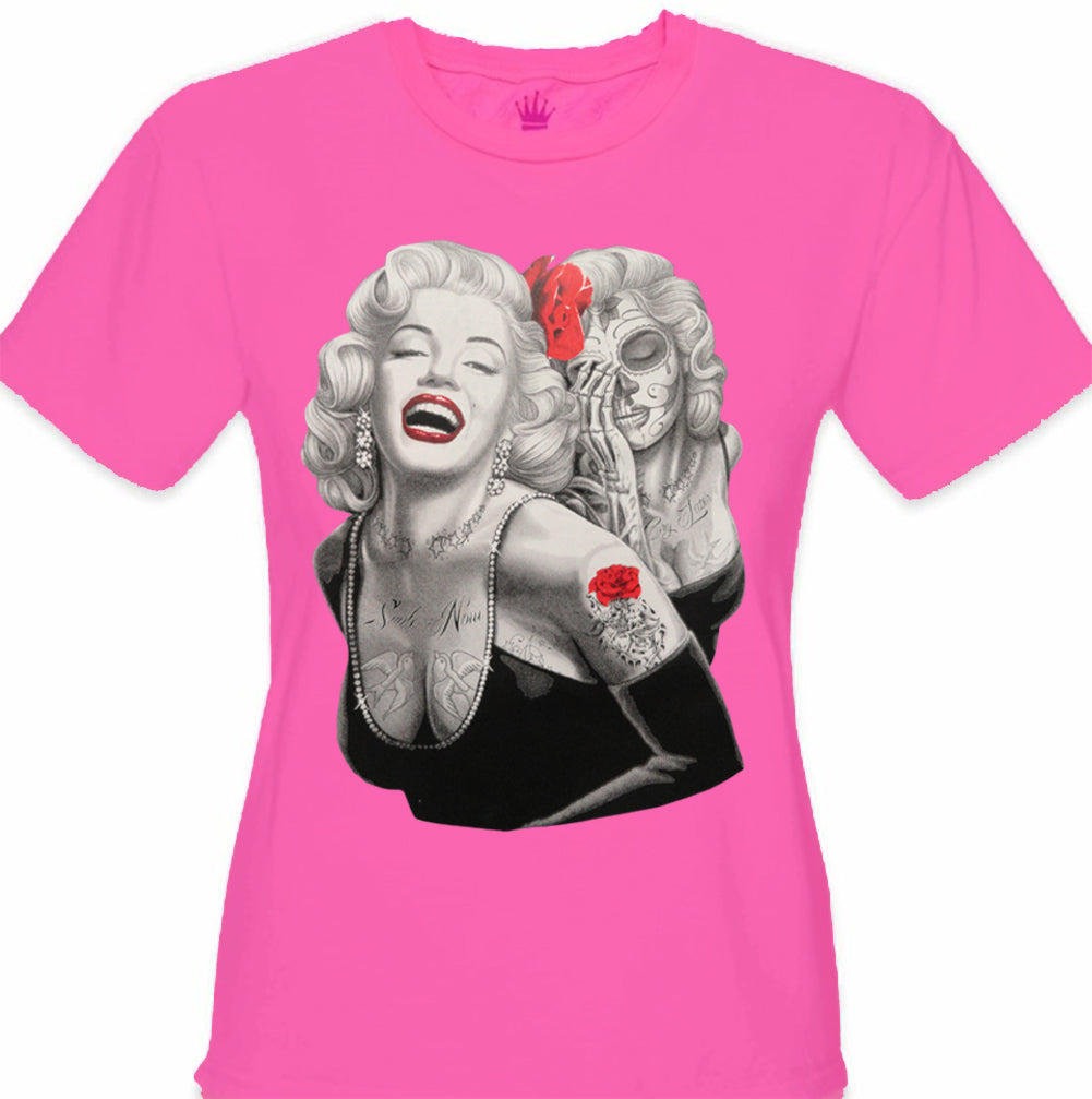 Marilyn Monroe Smile Now Cry Later Girl's T-Shirt