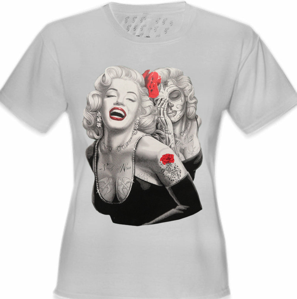 Marilyn Monroe Smile Now Cry Later Girl's T-Shirt