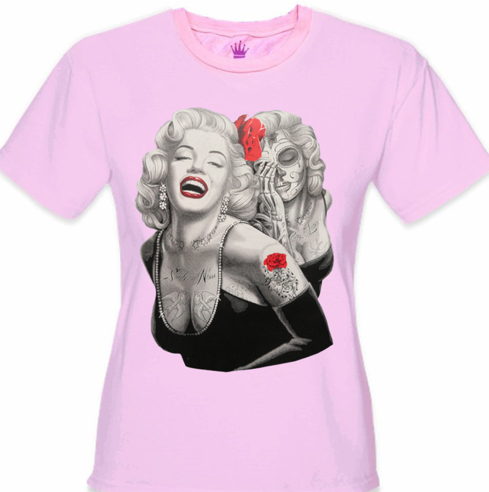 Marilyn Monroe Smile Now Cry Later Girl's T-Shirt