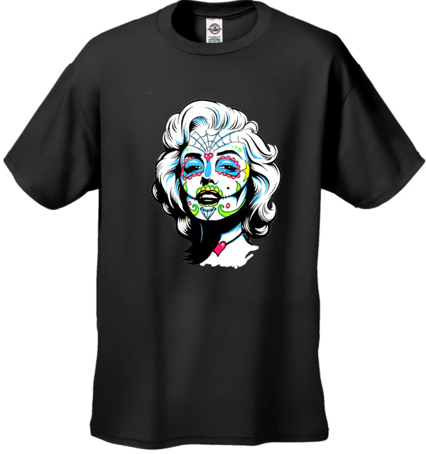 Marilyn Monroe Sugar Skull Face Men's T-Shirt