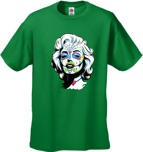 Marilyn Monroe Sugar Skull Face Men's T-Shirt