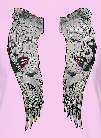 Marilyn Monroe Wings Girls T-Shirt
