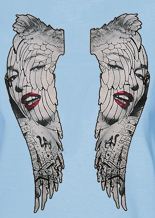 Marilyn Monroe Wings Girls T-Shirt