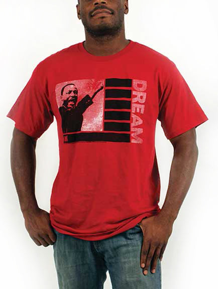 Martin Luther King Jr Dream Mens T-shirt (Red)