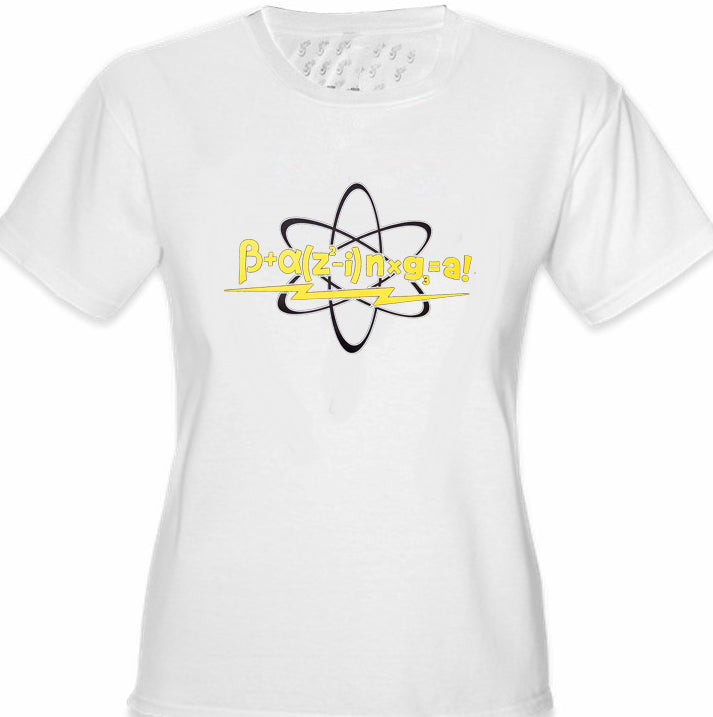 Math Equation From Girl's T-Shirt