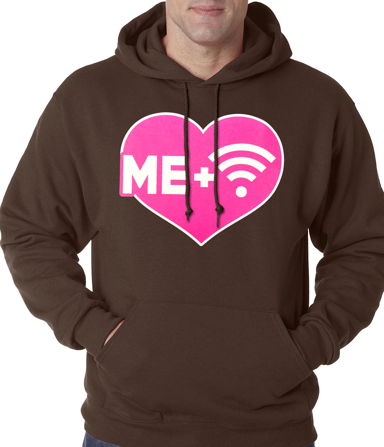 Me + Wifi = <3 Adult Hoodie