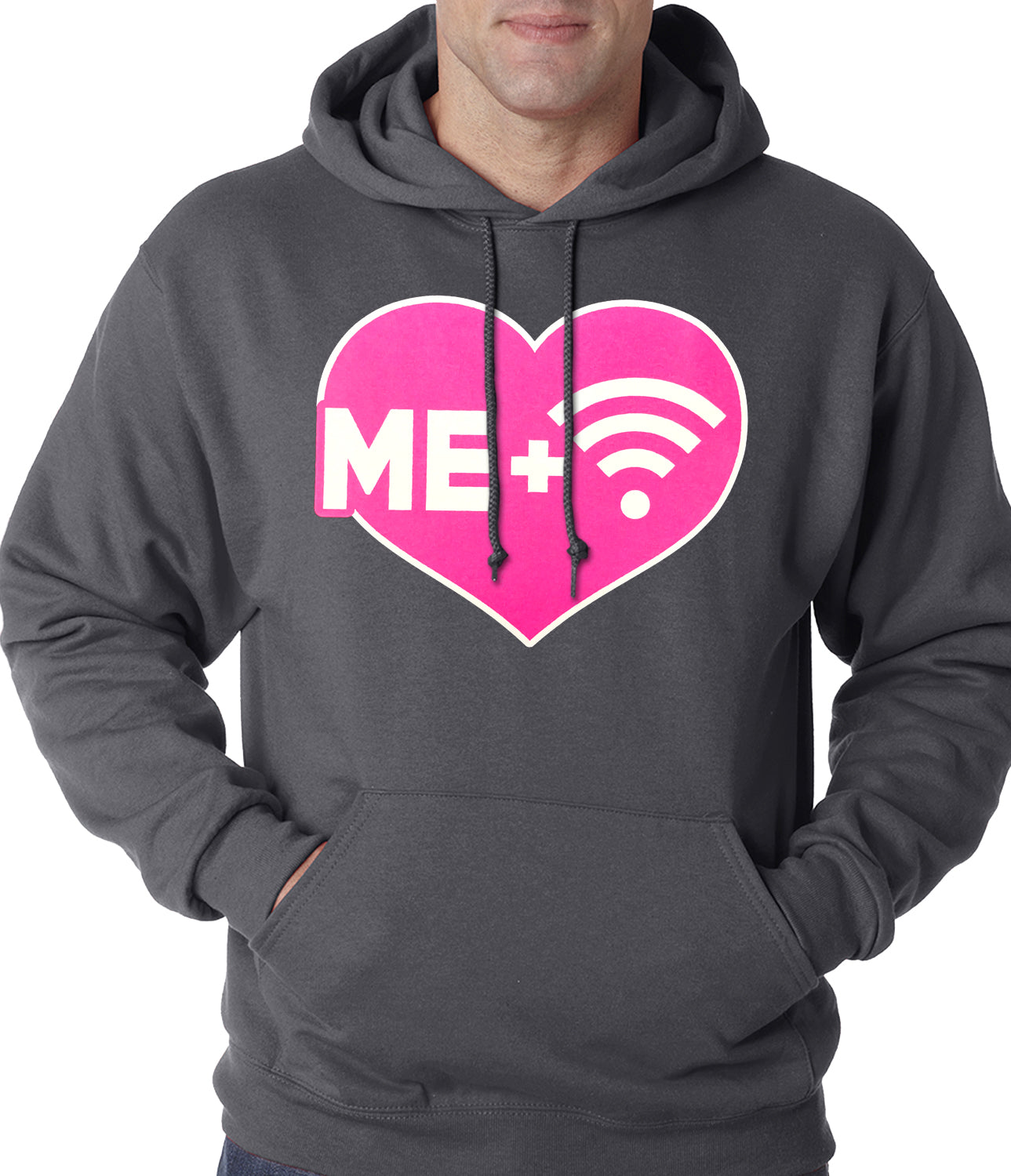 Me + Wifi = <3 Adult Hoodie