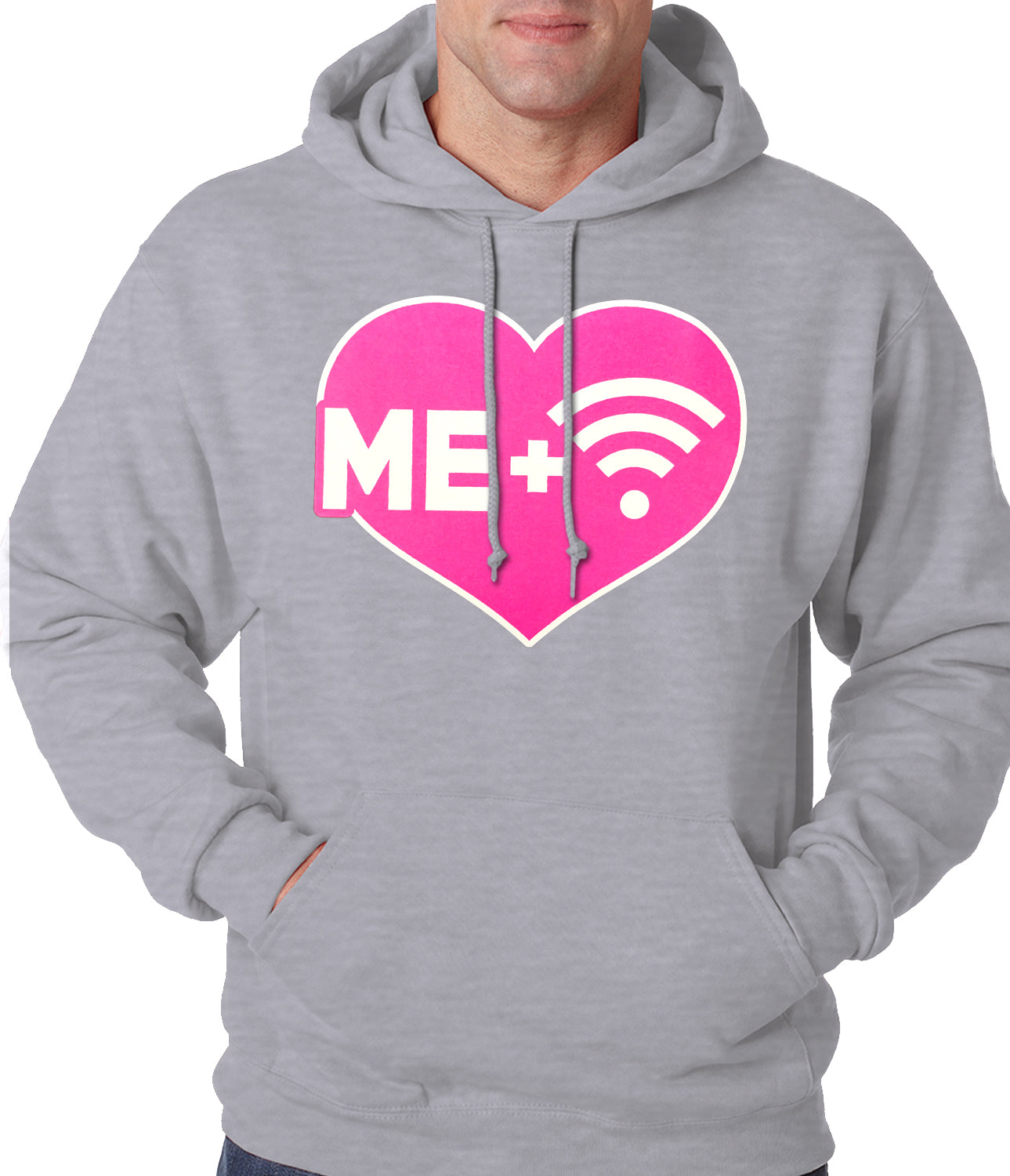 Me + Wifi = <3 Adult Hoodie