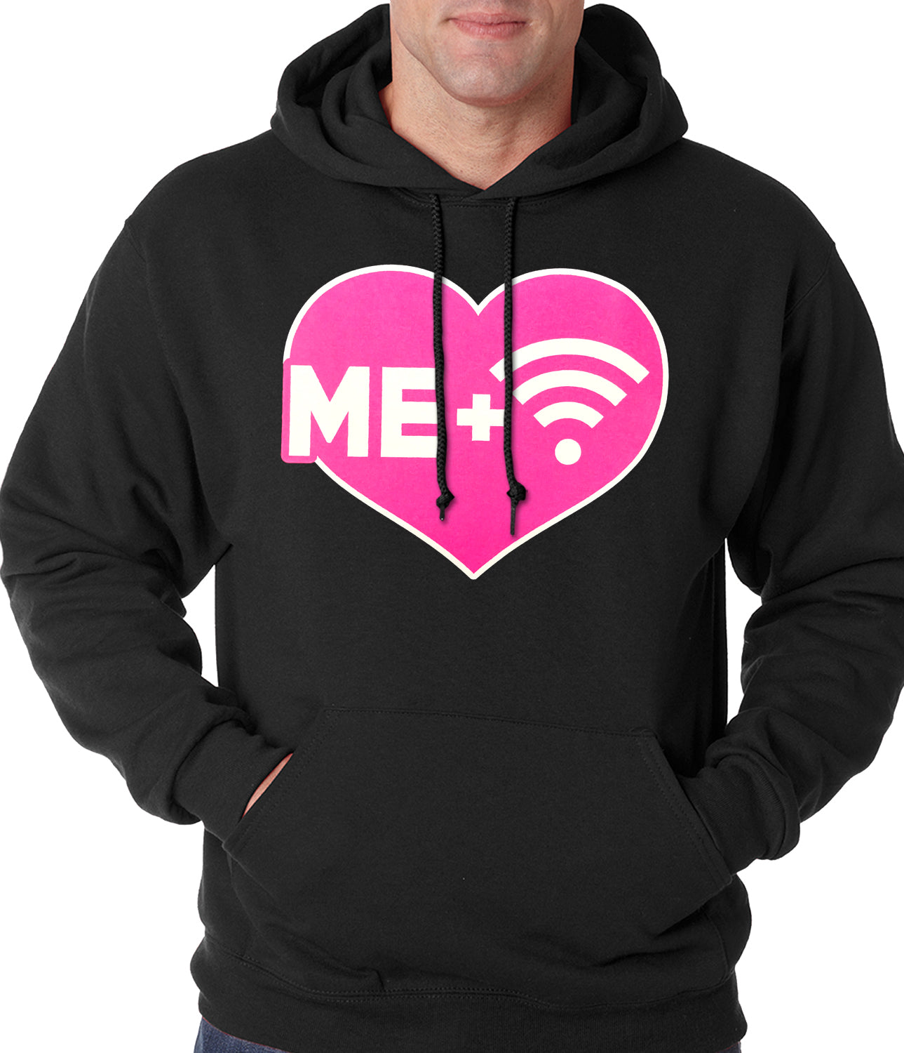 Me + Wifi = <3 Adult Hoodie
